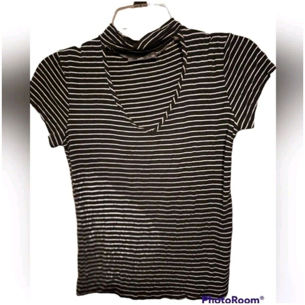 Pine Company Cute Stripe Black n White Color M shirt